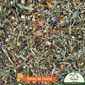 Délice de Charly, mélange de plantes, fleurs et légumes pour lapin