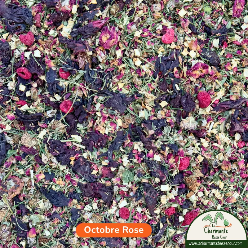 Le mélange Octobre Rose pour lapins, mélange créé par Anaïs