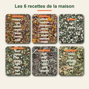 Pack de six mélanges naturels pour lapin préparés à la main