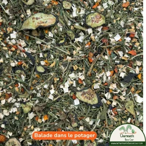 Balade dans le potager, mélange de légumes pour lapin