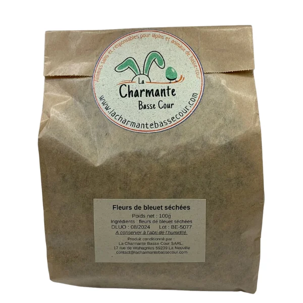 fleur-bleuet-lapin-emballage-recyclable-lacharmantebassecour